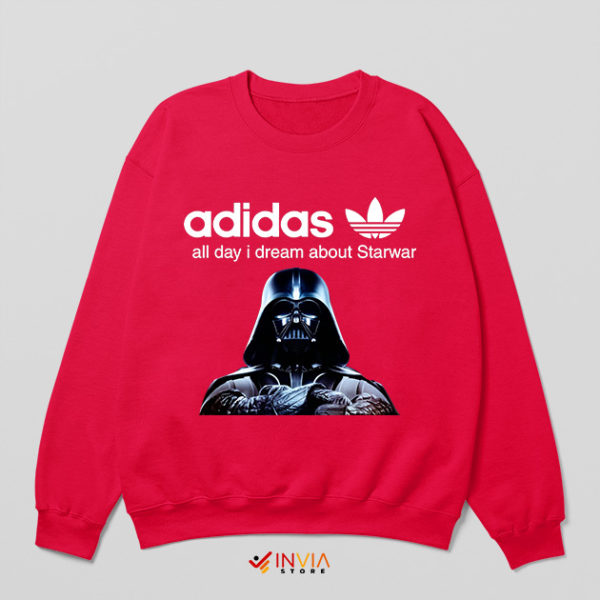 Darth Vader Adidas Starkiller Red Sweatshirt Death Star Quotes