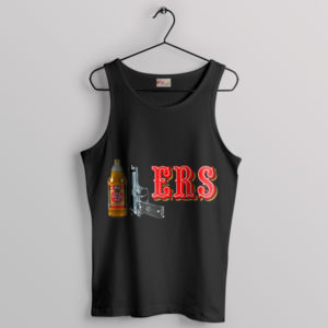 40oz Beer San Francisco 49ers Black Tank Top 409 ERS Gun