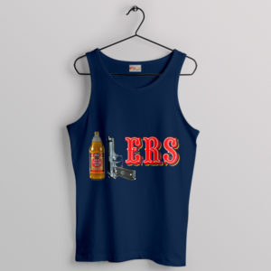 40oz Beer San Francisco 49ers Navy Tank Top 409 ERS Gun