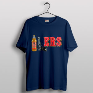 Bear San Francisco 49ers Seasons Navy Tshirt Olde English 800