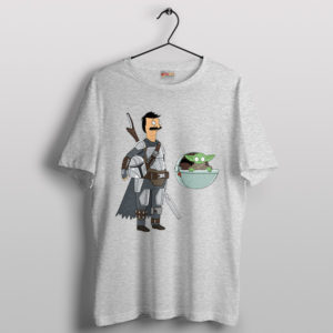 Boba Fett Bobs Burgers Episodes Sport Grey T-Shirt Baby Yoda