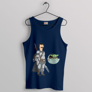 Boba Fett Meme Bobs Burgers Season 9 Navy Tank Top Baby Yoda