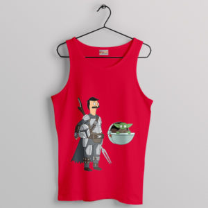 Boba Fett Meme Bobs Burgers Season 9 Red Tank Top Baby Yoda