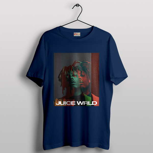 Juice Wrld Lucid Dreams Cover Art Navy Tshirt 999