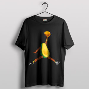 Benefits Avocado Air Jordan Graphic Black T-Shirt