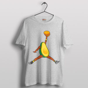 Benefits Avocado Air Jordan Graphic Sport Grey T-Shirt