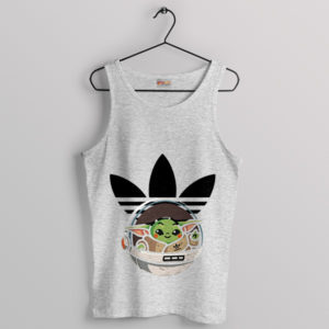 Funny Baby Memes Grogu Adidas Sport Grey Tank Top Disney The Child