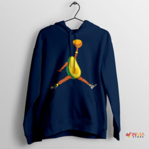 Funny Fruit Avocado Air Jordan Navy Hoodie