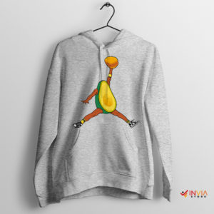 Funny Fruit Avocado Air Jordan Sport Grey Hoodie