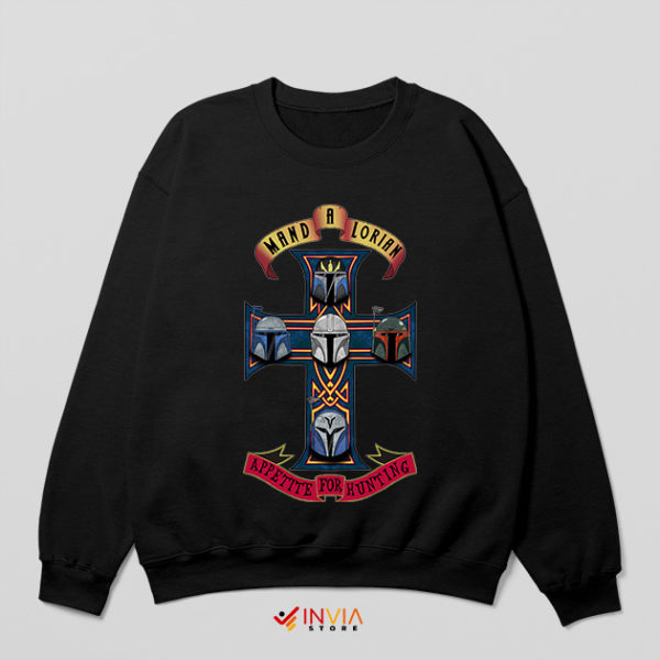 GnR Appetite for Destruction Mandalorians Black Sweatshirt Season 3