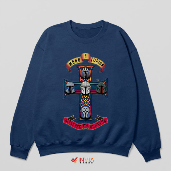 GnR Appetite for Destruction Mandalorians Navy Sweatshirt Season 3