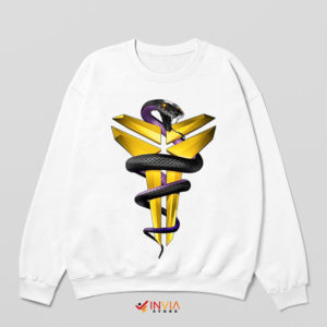 Greatness Mamba Mentality Kobe Graphic White Sweatshirt