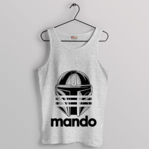 Helmet Mando Adidas Superstar Sport Grey Tank Top The Mandalorian