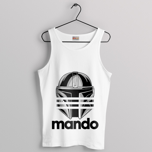 Helmet Mando Adidas Superstar White Tank Top The Mandalorian
