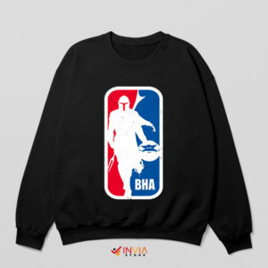 Jango Fett Mandalorian NBA Logo Black Sweatshirt Graphic
