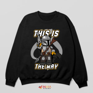 Lego Mando This Is the Way Black Sweatshirt Mandalorian Characters