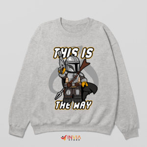 Lego Mando This Is the Way Sport Grey Sweatshirt Mandalorian Characters