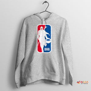 Mandalorian Season 3 Din Djarin Sport Grey Hoodie NBA Logo