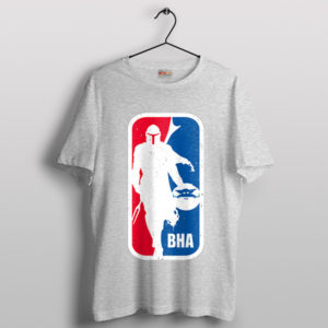 Mandalorian Season 3 NBA Logo Sport Grey Graphic T-Shirt