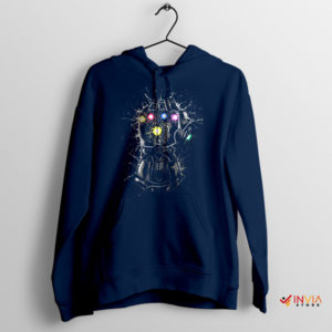 Marvel Legends Infinity Gauntlet Navy Hoodie Thanos Hand