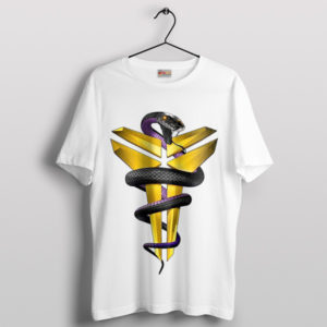 The Mamba Mentality Kobe White Tshirt Black Mamba Logo