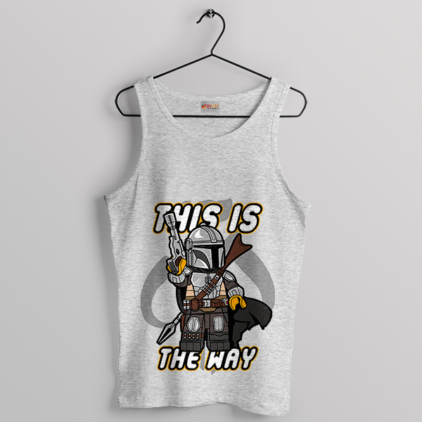 This Is the Way Quote Mando Lego SPort Grey Tank Top Mandalorian 3