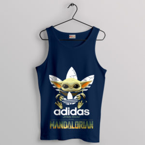 Tiny Force Baby Yoda Adidas Navy Tank Top Mandalorian