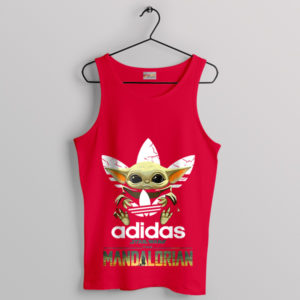 Tiny Force Baby Yoda Adidas Red Tank Top Mandalorian