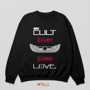 The Cult Discography Love Album Black Sweatshirt Music