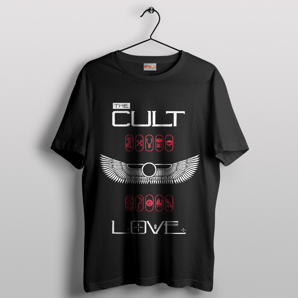 The Cult Songs Love Album Black T-Shirt Tour