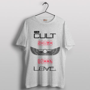 The Cult Songs Love Album Sport Grey T-Shirt Tour