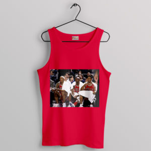 Championship Trio Bulls Threepeat Red Tank Top