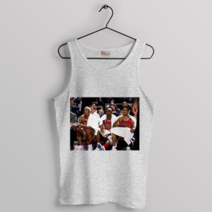 Championship Trio Bulls Threepeat Sport Grey Tank Top