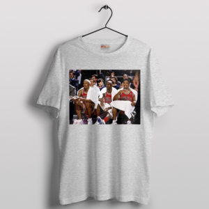Triple Threat Icons Bulls Legends Sport Grey T-Shirt