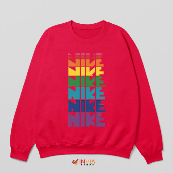 Nike Celebration Pride Lgbtq Red Sweatshirt Prides Parade