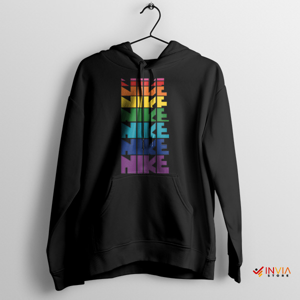 Nike Pride Lgbtq Parade Black Hoodie Rainbow Designs
