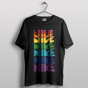 Pride Month Parade Nike Black T-Shirt Human Pride Symbol