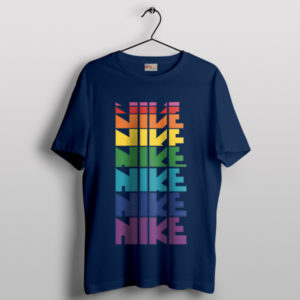 Pride Month Parade Nike Navy T-Shirt Human Pride Symbol