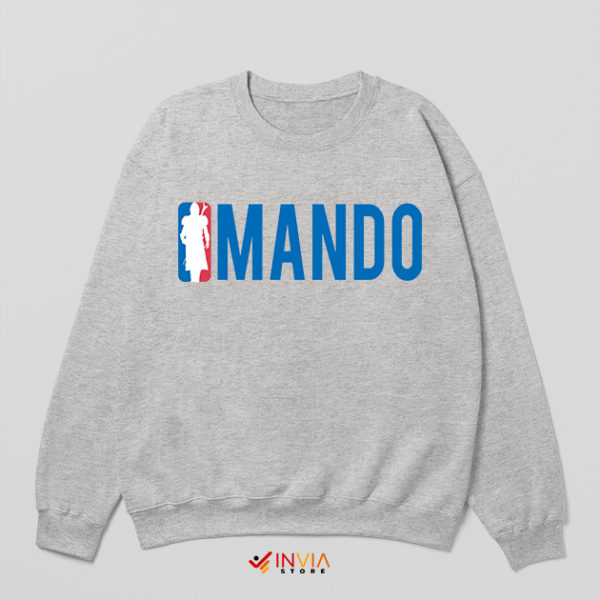 Mando Armor Funny NBA Logo Sweatshirt Mandalorian