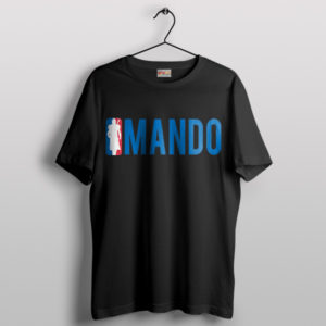 Mando Season 3 NBA Logo Black T-Shirt Graphic Merch