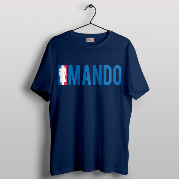 Mando Season 3 NBA Logo Navy T-Shirt Graphic Merch