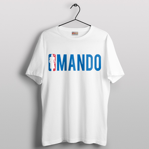 Mando Season 3 NBA Logo White T-Shirt Graphic Merch