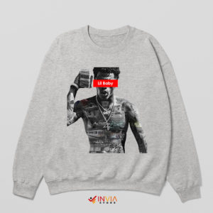 Money Forever Lil Baby SPort Grey Sweatshirt Merch