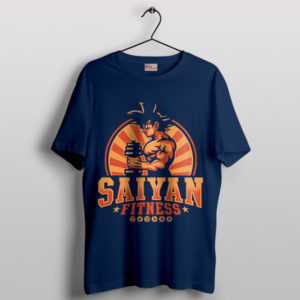 Super Saiyan Fitness Navy T-Shirt Goku Gym Workout