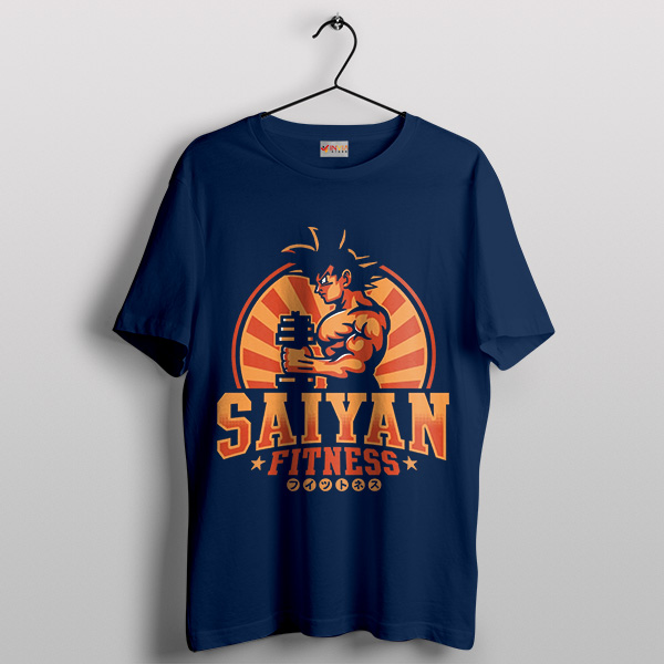 Super Saiyan Fitness Navy T-Shirt Goku Gym Workout