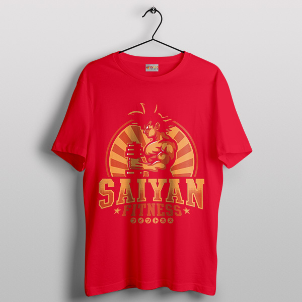 Super Saiyan Fitness Red T-Shirt Goku Gym Workout