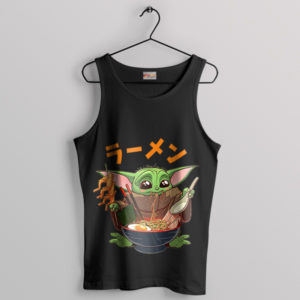 Baby Yoda Memes Hanabi Ramen Black Tank Top Mandalorian