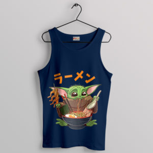 Baby Yoda Memes Hanabi Ramen Navy Tank Top Mandalorian