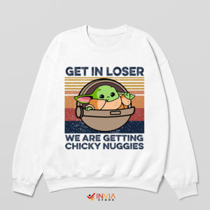 Chicky Nuggies Baby Yoda Meme Sweatshirt Grogu