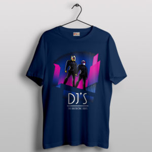 Daft Punk Break Up Merch Navy T-Shirt Best Songs